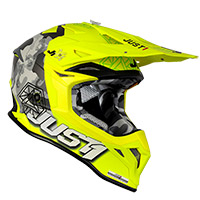 Just-1 J39 Kinetic Helmet Camo Yellow Lime Matt