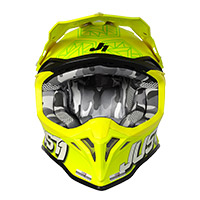 Casque Just-1 J39 Kinetic camo jaune lime mat - 3