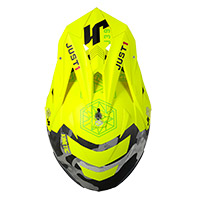 Casco Just-1 J39 Kinetic camo amarillo lime opaco - 5