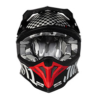 Just-1 J39 Rock Helmet Red Black Matt - 3