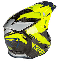 Klim F3 Carbon Helm lightning hi vis - 2