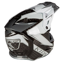 Casco Klim F3 Carbon lightning blanco - 2