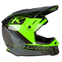Klim F3 Carbon Draft Electrik Gecko Asphalt Helmet - 3