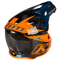 Klim F3 Carbon Pro Striker Helmet Petrol Orange - 2