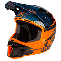 Casque Klim F3 Carbon Pro Striker Petrol Orange