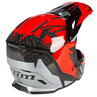 Casco Klim F5 amp fiery rojo