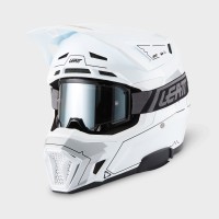 Leatt Moto 7.5 Cardo Kit Helm weiß