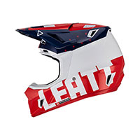 Casque Leatt 7.5 2023 Blanc Rouge Bleu