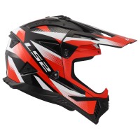 LS2 MX708 Fast 2 Fort Casque noir rouge - img 2