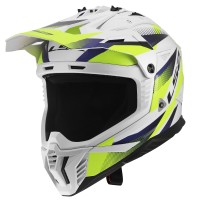 Casque LS2 MX708 Fast 2 Fort blanc jaune