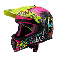 Ls2 Mx437j Fast Evo 2 Mini Gorilla Helmet Pink Kid