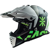 LS2 MX437 Fast Evo Heavy Helm weiß gelb