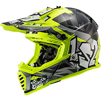 Casque LS2 MX437J Fast Evo 2 Mini Starmaw, noir