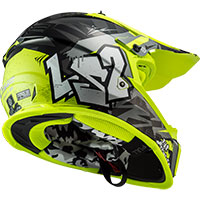 Ls2 Mx437 Fast Evo Crusher Black Hv Yellow