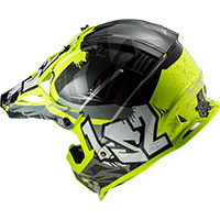 LS2 MX437 Fast Evo Crusher noir hv jaune - 3