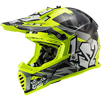 Ls2 Mx437 Fast Evo Crusher Black Hv Yellow