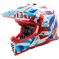 Ls2 Mx437 Fast Evo Funky Rouge Blanc