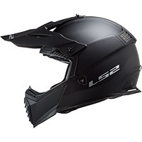 LS2 MX437 Fast Evo Solid negro opaco