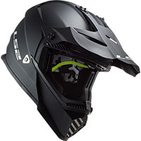 LS2 MX437 Fast Evo Solid negro opaco - 4