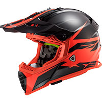 LS2 MX437 Fast Evo Roar matt schwarz rot