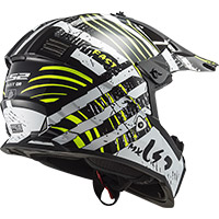 Ls2 Mx437 Fast Evo Verve Helmet Black White - 3