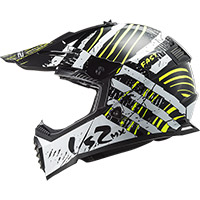 Casco LS2 MX437 Fast Evo Verve negro blanco