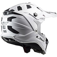 Casque Ls2 Mx700 Subverter Evo 2 Solid blanc - 2