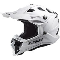 LS2 MX700 サブバーター エボ ソリッド ヘルメット ホワイト