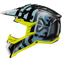 Casque LS2 MX703 X-Force Barrier bleu ciel - 2