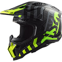 Casco Ls2 Mx703 X-force Barrier Giallo Verde