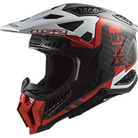 Casco Ls2 Mx703 X-force Victory Rosso Bianco