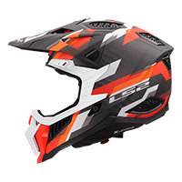 Casco LS2 MX703 X-Force Phantom arancio opaco