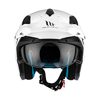 Mt Helmets District SV S Solid A0 Helm weiß - 3