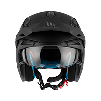 Casque Mt Helmets District Sv S Solid A1 Noir Mat