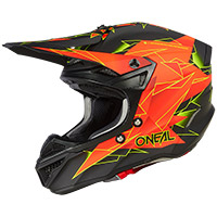 Casco O Neal 5 Srs Polyacrylite Surge V.23 Nero Rosso