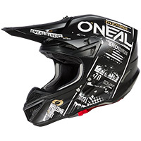 Oニール5 SrsポリアクリライトアタックV.23ヘルメットブラックホワイト