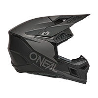 O Neal 3 Srs 2206 Solid Helmet Black Grey - 2