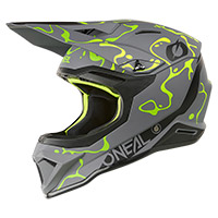 Casco O Neal 1 Srs 2206 Splash V.26 Grigio Giallo