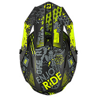 O Neal 1 Srs 2206 Vibrant V.26 Helmet Black Yellow - 3