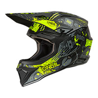 O Neal 1 Srs 2206 Vibrant V.26 Helmet Black Yellow