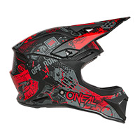 O Neal 1 Srs 2206 Vibrant V.26 Helmet Black Red - 2