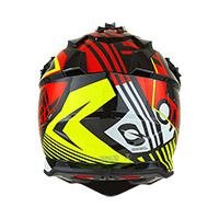 Casco O Neal 2 SRS Rush V.22 rojo neón amarillo - 4