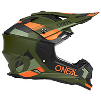 O Neal 2srs Spyde V.23 Helmet Green Black Orange