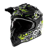 O Neal 2srs Youth Attack Helmet Black Yellow Kinder