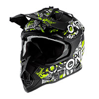 Casco Bimbo O Neal 2SRS Attack nero giallo