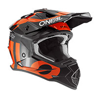 O ニール 2SRS ユース スリック ヘルメット ブラック オレンジ