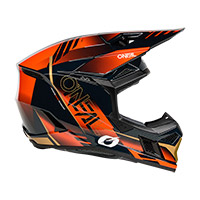 O Neal 3srs 2206 Haze Helmet Blue Orange - 2