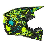 Casco O Neal 3 Srs 2206 Assault negro amarillo - 2