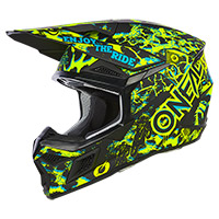 Casco O Neal 3 Srs 2206 Assault nero giallo