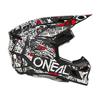 O Neal 3srs 2206 Attack Helmet Black White